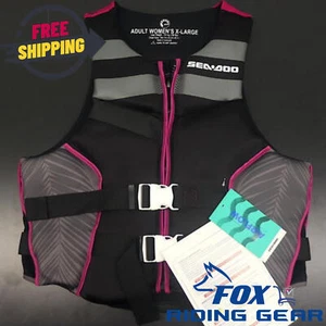Chaleco salvavidas Sea-Doo Airflow para mujer (negro/rosa intenso -XL) - Imagen 1 de 7