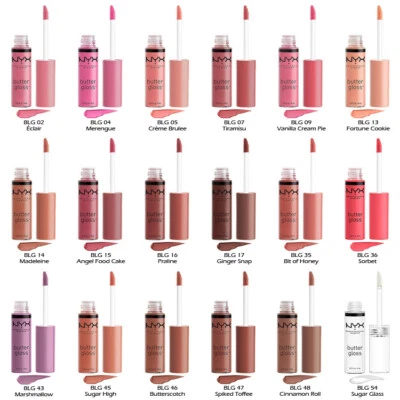 18 NYX Butter Lip Gloss - BLG " 18 Color Full Set "  *Joy's cosmetics* - Image 1 of 4