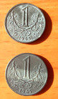 Protektorat Böhmen & Mähren - Münze - 1 Krone Koruna 1943 - Zink-2 Münzen