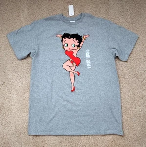 Betty Boop T-Shirt Top kurzärmelig Größe Damen Grafik Large Neu - Bild 1 von 3