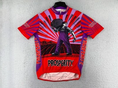 Camiseta deportiva de ciclismo Voler para hombre grande roja púrpura Firestone Vineyard Prosperity 1/2 cremallera Foto 1 de 4