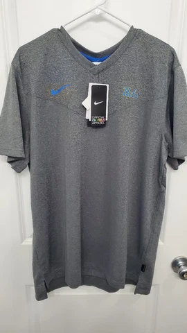 Mens Nike UCLA Bruins Dri Fit V-Neck Shirt Cover