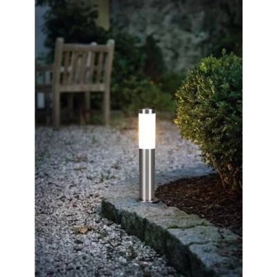 Lampione Lampioncino Da Esterno Palo Illuminazione Giardino 45 cm E27 acciaio