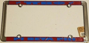 PI BETA PHI Heavy Metal License Plate Frame - Picture 1 of 2