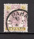 Pahang 1895-99  5c. Dull Purple & Olive Yellow SG16 Used