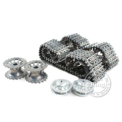 1:16 Henglong Metal Tracks Sprockets Idler for Tiger I 3818 Panther 3819 RC Tank - Image 1 of 2