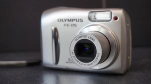 Olympus FE-115 5.0MP Digital Camera - Silver - Picture 1 of 9