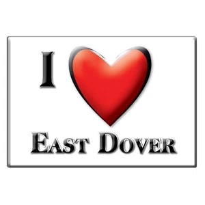 East Dover, Windham County, Vermont - Fridge Magnet I Love Souvenir Usa Gift - Picture 1 of 10