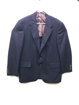 Oxxford Clothes x Maus Hoffman Navy Blue Sport Coat Jacket Wool Blazer Size 42S - Image 1 of 4
