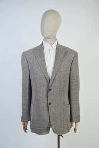Blazer estivo Corneliani lana/lino/seta sfoderato EU 54 R - Foto 1 di 19