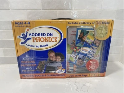 Hooked on Phonics Learn to Read Complete Set Ages 4-8 Kindergarten 1st 2nd Books - Image 1 of 2