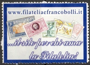 ER10376 Erinnofilo Pubblicitario: Sito filateliaefrancobolli.it - Picture 1 of 1