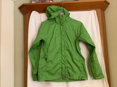 Chaqueta de Lluvia Marmot Con Capucha Cremallera Bolsillos Frontales ~ Verde ~ Talla Mujer’s Pequeña Foto 1 de 4
