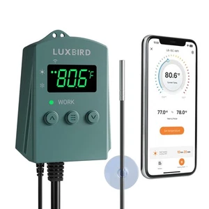 WiFi Digital Heat Mat Thermostat Controller, 32-113°F with Heating Cooling Mo... - Picture 1 of 8