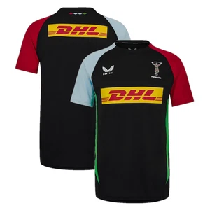 Harlequins Rugby Men's T-Shirt Castore Training Pro Players Top - New - Picture 1 of 3