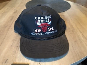 Vintage Chicago Bulls 1991 NBA World Championship Snapback Hat - Picture 1 of 4