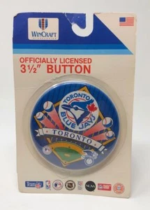 TORONTO BLUE JAYS Pin Button Wincraft Vintage Retro MLB Baseball 3 1/2 Inch - Picture 1 of 3