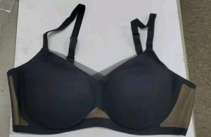 New HONEYLOVE Liftwear V Neck Bra Black Size 1X - Picture 1 of 4