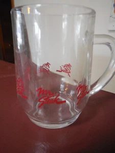 Vtg Mr. STEAK America's Expert Restaurant Handled Glass Advertising! - Picture 1 of 4