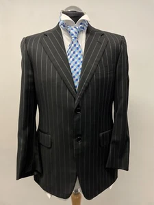 CANALI SUIT JACKET/BLAZER PURE WOOL IN NAVY STRIPE 40S MINT COND. - Imagen 1 de 8