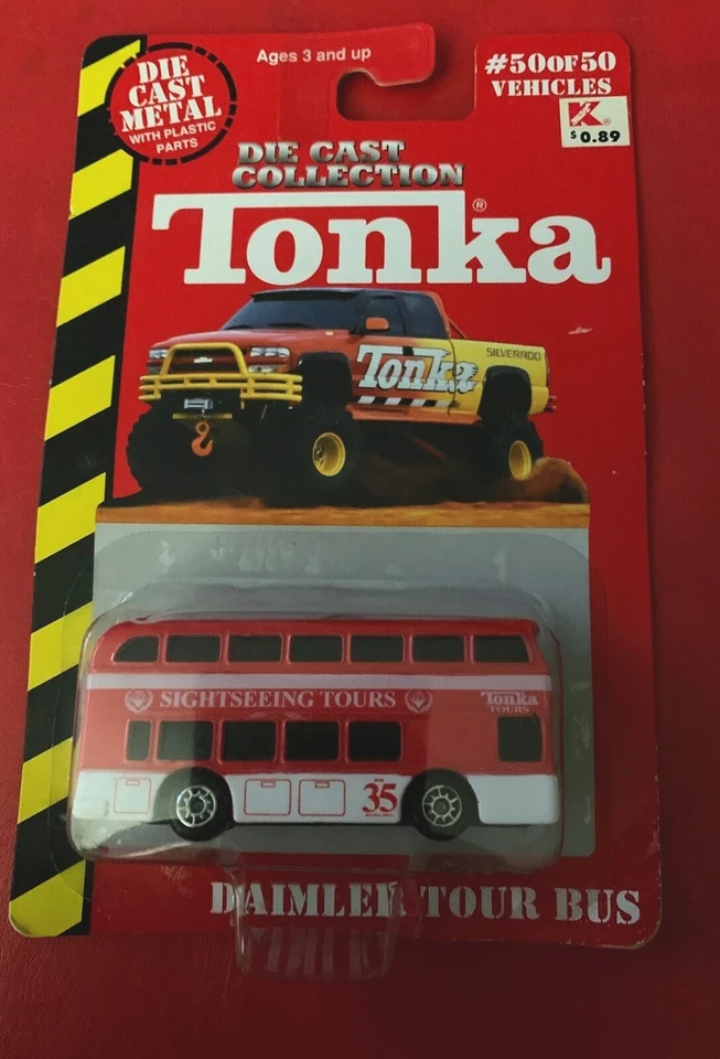 Tonka Maisto 1999 Collection #50 Daimler Tour Bus Red New In Package - Image 1 of 3