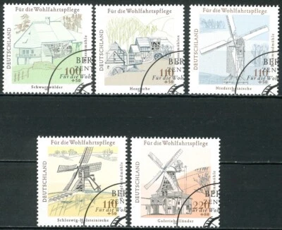 GERMANY DEUTSCHE BUNDESPOST 1997 Charity Stamps - Mills - USED/CTO - Image 1 of 2