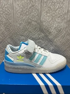 adidas Originals Forum Low J Basketball Shoes Girl's Size 4.5 White NEW #GZ0799 - Picture 1 of 8