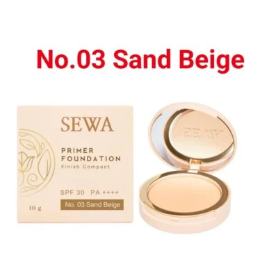 SEWA Primer Foundation Finish Compact SPF 30 PA++++ No.03 Sand Beige 10g. - Image 1 of 4