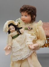 OOAK Doll's Tiny Porcelain Toy Victorian Doll Artisan Dollhouse Miniature 1:12