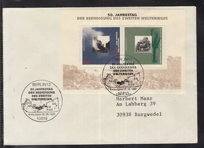 Germany 1995  End II World War + Concentration Camp of 2 beautiful FDC - Image 1 of 2