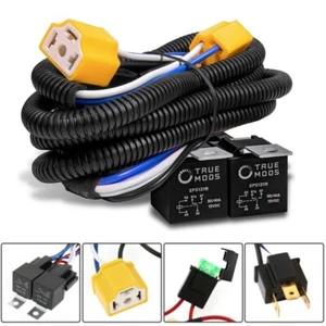 H4 LED Headlight Intensifier Relay Wiring Harness 12V For Chevrolet Monte Carlo - Picture 1 of 12