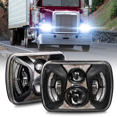 Faros LED 2 piezas DOT 5X7 7X6" para International 7300 7400 4700 4800 9200i SBA Foto 1 de 4