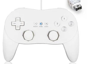 Classic Pro Wired Controller For Wii White Gamepad Joypad - Bild 1 von 2