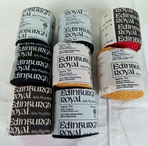 Edinburgh Royal 4ply Rug 330 Pieces 1oz Color Lot 100% Pure Virgin Wool New - Picture 1 of 7