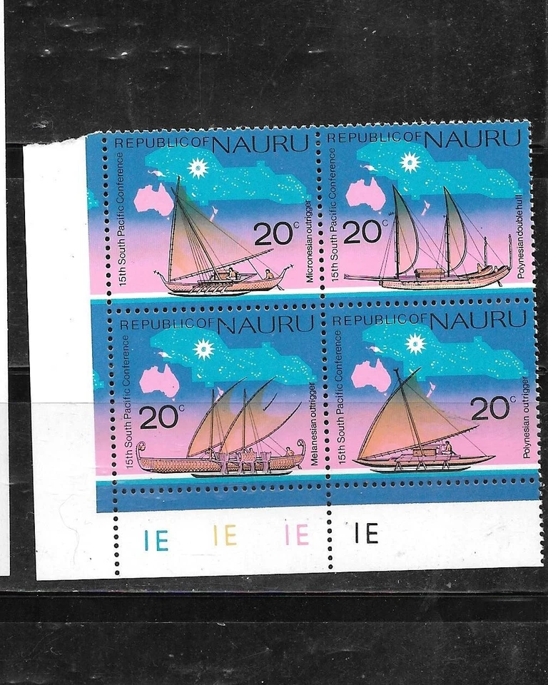 NAURU SC#127a 1975 船用 MNH XF BLOCK 旧老式邮票 — 第 1/1 张图片