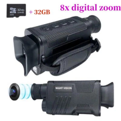 Infrared Night Vision HD 1080P 8X Digital Zoom Hunting Nightvision Monocular - Bild 1 von 4
