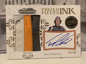 TRAVIS PASTRANA 2012 Showcase Autograph Patch Rare #12/25 Prized Pieces Ink - Picture 1 of 2
