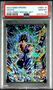 PSA 10 Vegito ABS-18 12th ANNIVERSARY Special Set Card Super Dragon Ball Heroes  - Picture 1 of 2