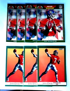 MINT 7  CARDS JOHN ELWAY FOOTBALL CARDS LOT DENVER BRONCOS HOF QB SALE  $$ - Picture 1 of 1