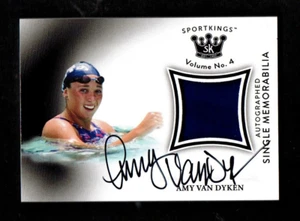 Sport Kings AMY VAN DYKEN Swimming USA HOF Autograph Single Memorabilia - Picture 1 of 2