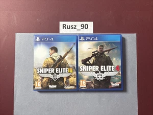 Sniper Elite III 3 & 4 Standard Edition PS4/5 PlayStation 4/5 PEGI 16 Bundle - Picture 1 of 11