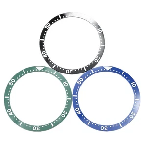 Paquete de 1 inserto de bisel de reloj plano de cerámica de 38 mm apto para pieza de reloj SKX009 SKX007 - Imagen 1 de 16