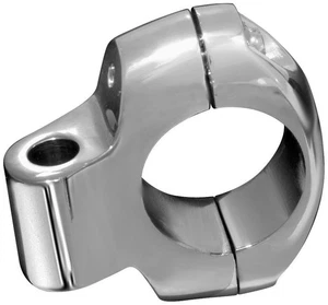Abrazadera cromada Harley-Davidson Miller para espejo de montaje/señal de giro manillar de 1 - Imagen 1 de 5