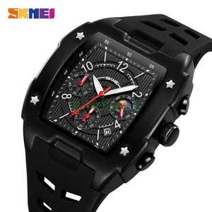Business Mens Quartz Watch with Silicone Strap Multifunction Sports Activity - Picture 1 of 20