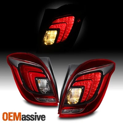 Par de luces traseras transparentes rojas con señal de freno de funcionamiento LED DRL para Buick Encore 17-22 Foto 1 de 4