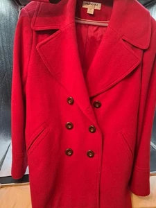 Roter zweireihiger Damen-Peacoat Preston & York Petite 16 gefüttert - Bild 1 von 5