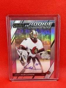 2023-24 OPC PLATINUM LEEVI MERILAINEN RC AUTOGRAPHS AUTO #R-LM (2024-25 UPDATE) - Picture 1 of 2