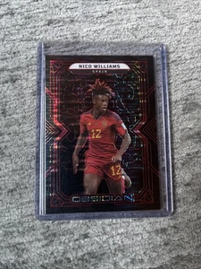 2022-23 Panini Obsidian - Nico Williams #163 Grabado Eléctrico Pulsar Rojo/30 - Imagen 1 de 2