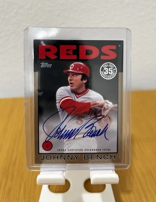 约翰尼·本奇 2021 TOPPS 1986 35 周年纪念亲笔签名卡金色/10 — 第 1/2 张图片