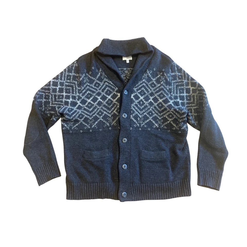 Suéter Sonoma Para Hombres Gris Isla Justa Chal Cuello Acogedor Cárdigan Talla XL Lana Foto 1 de 4